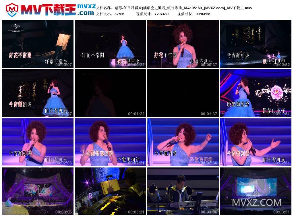 蔡琴-何日君再来(演唱会)_国语_流行歌曲_MA105169